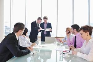 group of business people at meeting photo