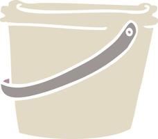 cartoon doodle bucket vector