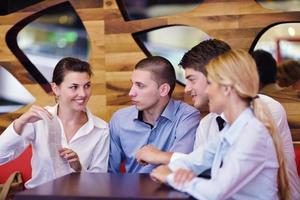 business people in a meeting at office photo