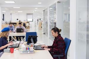 startup business, woman  working on laptop photo