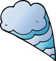 cartoon doodle decorative cloud element vector