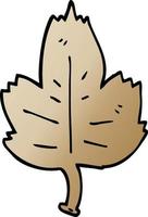 cartoon doodle leaf vector
