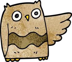 cartoon doodle cute owl vector