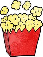 cartoon doodle cinema popcorn vector