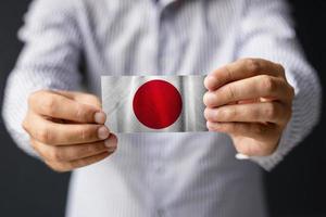 bandera oficial japonesa. foto