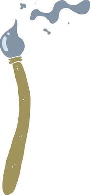 flat color style cartoon paint brush
