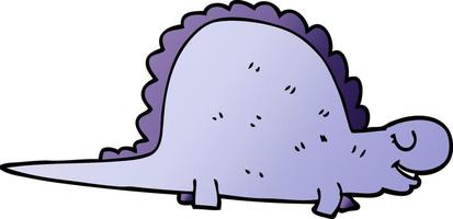 cartoon doodle prehistoric dinosaur vector