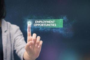 Employment job opportunities. photo