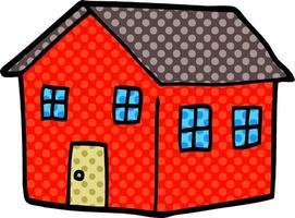 cartoon doodle traditional house vector