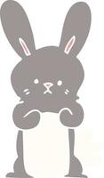 cartoon doodle bunny rabbit vector