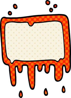 cartoon doodle bloody banner