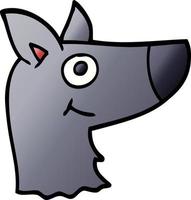 cartoon doodle happy dog vector