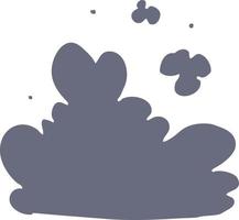 flat color style cartoon cloud vector