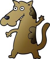 cartoon doodle dog vector