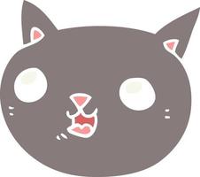 flat color style cartoon cat vector