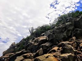 Blue Skies Rocky Cliffs photo