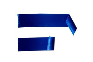 blue duct tape with roll edge for lower third photo