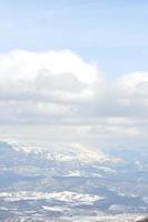 vista del paisaje de invierno foto