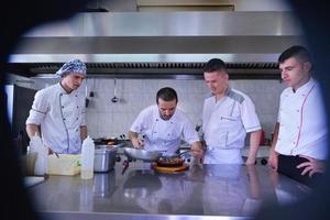 Chef preparing food photo