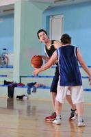 vista del juego de baloncesto foto