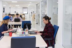 startup business, woman  working on laptop photo