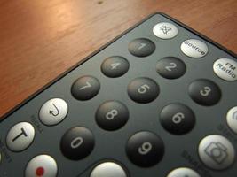 Calculator on table photo