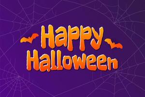 Happy Halloween Lettering vector