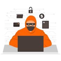 Hacker concept illustration vector