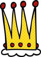 cartoon doodle crown vector
