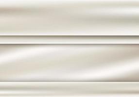 fondo de plantilla de rayas de tela blanca o dorada abstracta 3d y estilo de lujo de textura vector