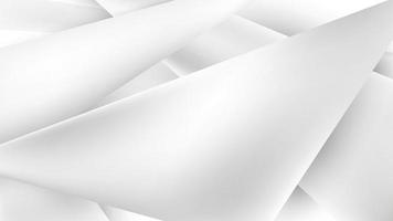 Abstract paper cut style white and gray triangles stripes overlapping layered on clean background vector