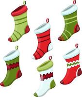 christmas stockings clipart. Winter decor. Christmas Clip Art vector