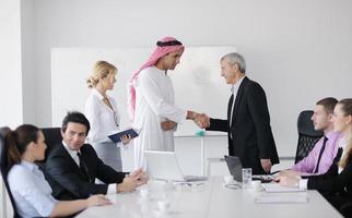 Arabic business man at meeting photo