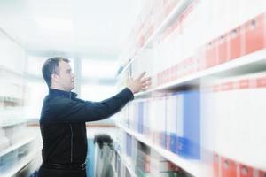 male adult in archive library photo