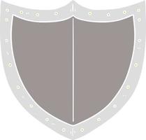 flat color style cartoon shield vector