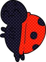 cute cartoon doodle ladybug vector