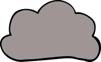 cartoon doodle weather cloud vector