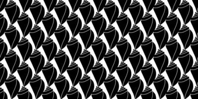 Vector seamless pattern. Line art sketch seashells. Isolated background. Decoration symbol of health calcium. Summer, sand and beach design. Repetitive ornament.