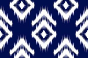 Fabric ethnic ikat art. Seamless pattern in tribal. Aztec geometric ornament print. vector