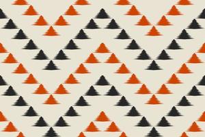 Geometric ethnic ikat seamless pattern in tribal. Indian style. vector