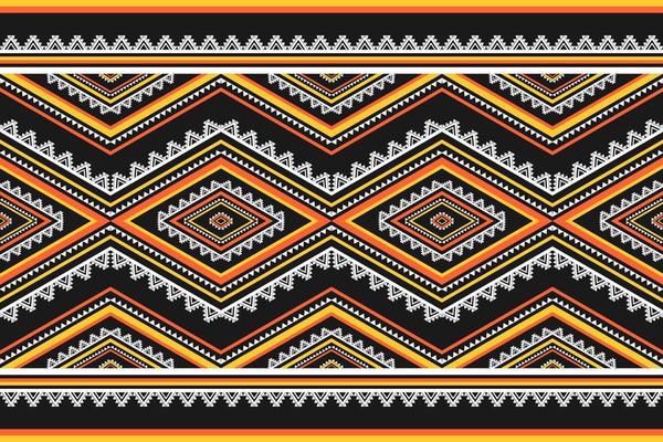 Carpet Mexican style. Ethnic ikat seamless pattern in tribal. Aztec geometric ornament print.