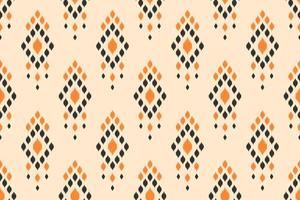 Geometric ethnic ikat seamless pattern traditional. vector