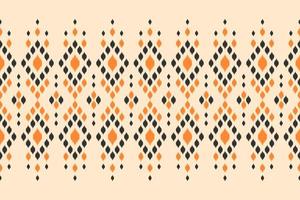 Carpet ikat pattern art. Geometric ethnic seamless pattern traditional. vector