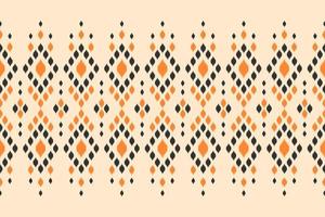 Carpet ikat pattern art. Geometric ethnic seamless pattern traditional. vector