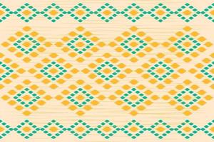 Carpet ethnic ikat art. Seamless pattern in tribal. vector