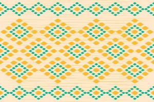 Carpet ethnic ikat art. Seamless pattern in tribal. vector