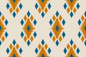 Abstract ethnic ikat art. Seamless pattern in tribal. Aztec geometric ornament print. vector