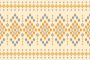 Geometric ethnic ikat seamless pattern traditional. Fabric Indian style. vector