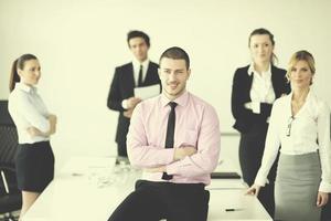 young business man at meeting photo