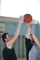 vista del juego de baloncesto foto